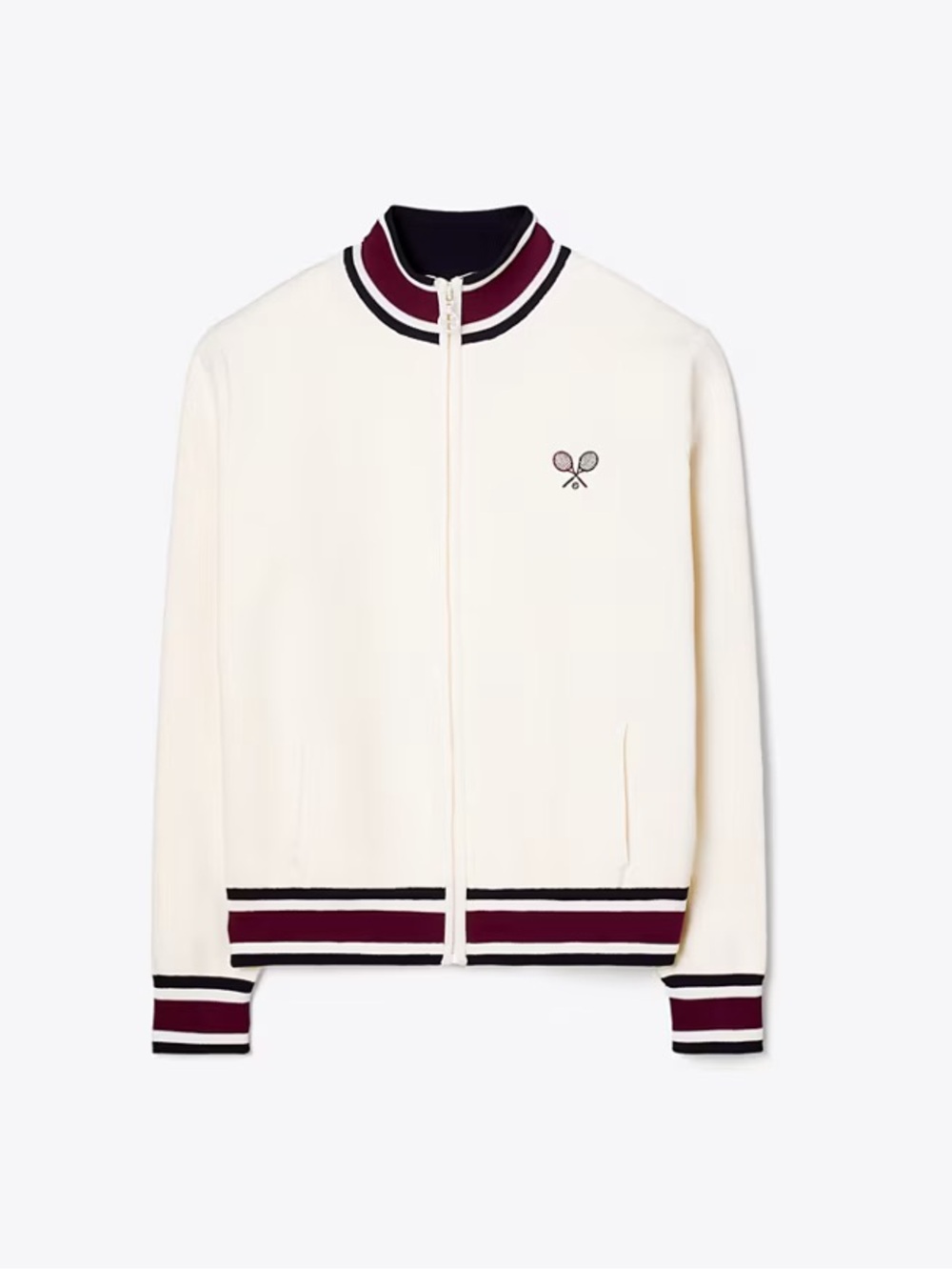 Tory Burch “Tech Knit Tennis Jacket”
